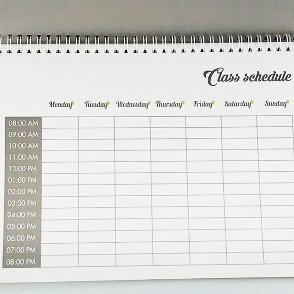 A4 One Semester Study Planner with Pen - Picture 2 of 8